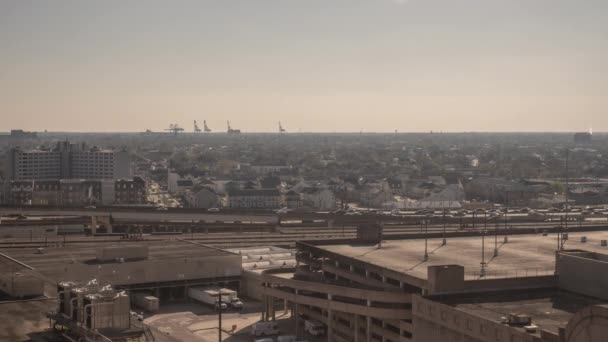 Zeitraffer Des New Orleans Verkehrs Bei Tageslicht — Stockvideo
