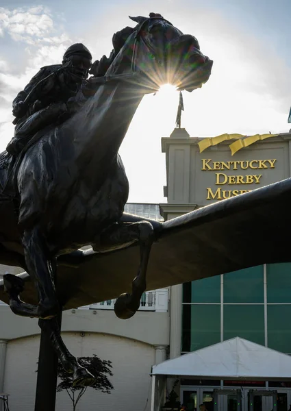 Louisville Estados Unidos Maio 2019 Sun Star Barbaro Statue Kentucky — Fotografia de Stock