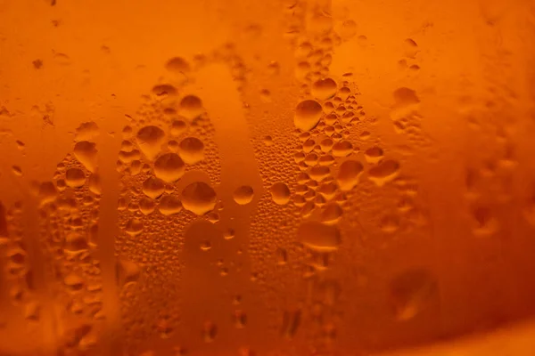 Абстрактное Изображение Росы Оранжевой Бутылке — стоковое фото