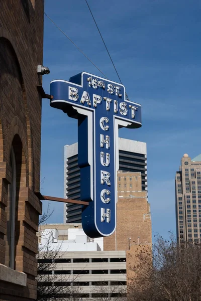 Birmingham Estados Unidos Febrero 2020 16Th Street Baptist Church Sign —  Fotos de Stock