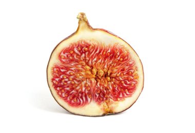 Beyaz arkaplanda incir izole edildi.