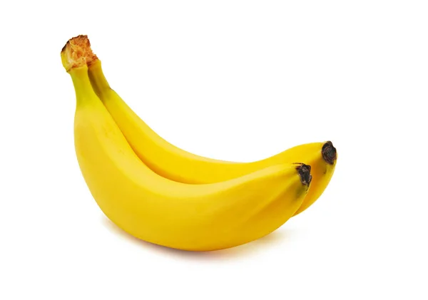 Two bananas isolated on white background — Stock Photo, Image