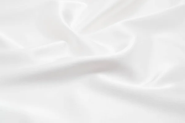 Bílá Saténová Tkanina Jako Pozadí — Stock fotografie