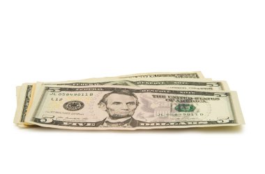 beyaz zemin üzerinde dolar
