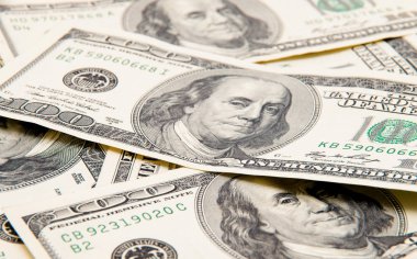 Bir yığın dolar, para geçmişi.