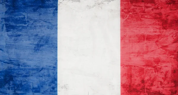 Bandera Francia Sobre Textura Satinada —  Fotos de Stock