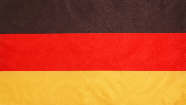 德国丝绸背景纹理旗 — 图库照片