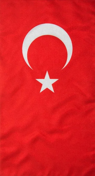 Bandeira Turquia Textura Fundo — Fotografia de Stock