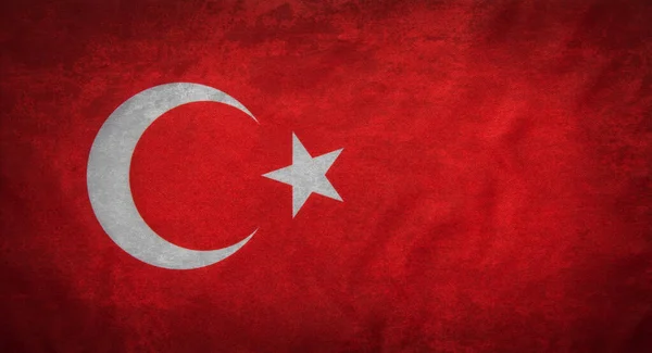土耳其国旗背景纹理 — 图库照片