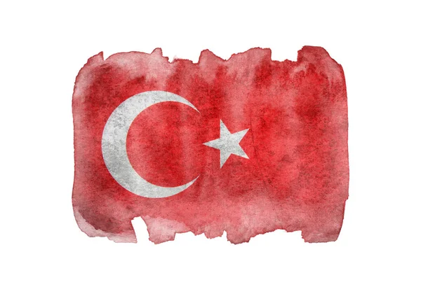 Bandera Turquía Textura Fondo — Foto de Stock
