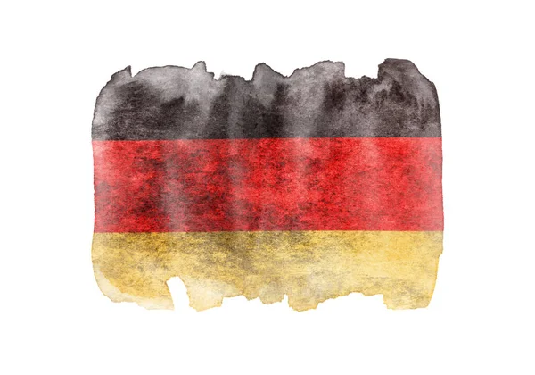 Flaga Niemiec Starą Fakturą — Zdjęcie stockowe