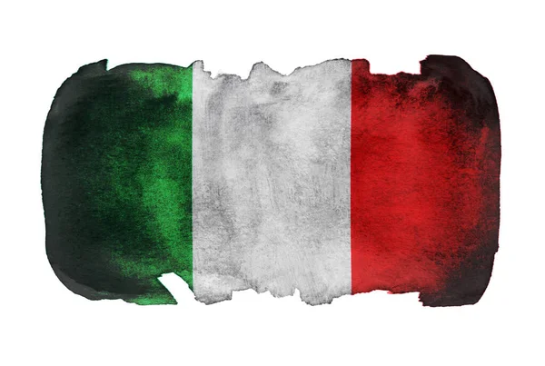 Grunge Flag Italy Háttér Textúra — Stock Fotó