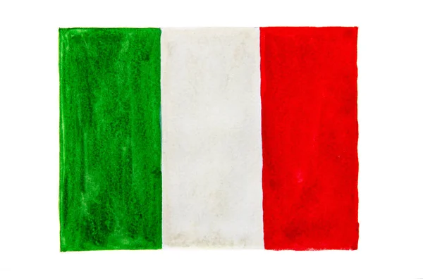 Grunge Flagge Von Italien Hintergrund Textur — Stockfoto