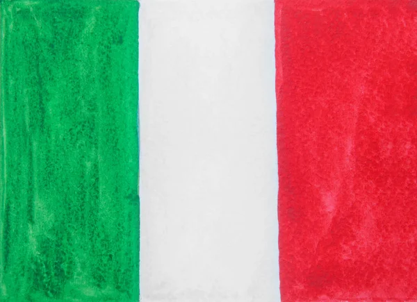 Grunge Flagge Von Italien Hintergrund Textur — Stockfoto