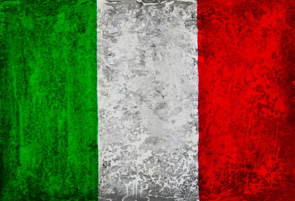 Grunge Flag Italy Háttér Textúra — Stock Fotó