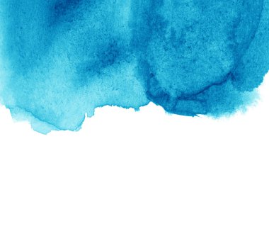 Suluboya tarzında mavi soyut arkaplan