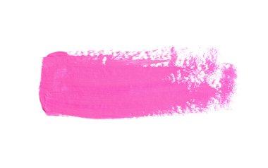 Beyaz arkaplanda soyut pembe suluboya.