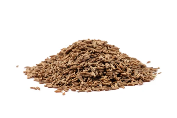 Pile Cumin Seeds Isolated White Background — Stock Photo, Image