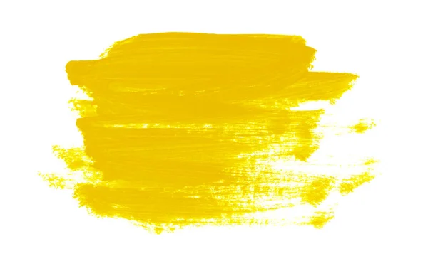 Абстрактный Желтый Акварель Белом Фоне — стоковое фото