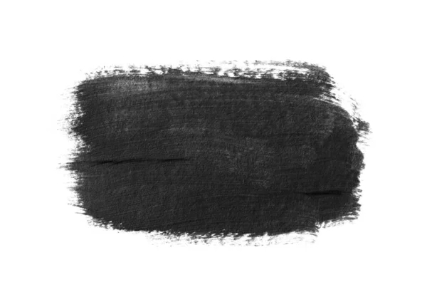 Beyaz Arkaplanda Soyut Siyah Suluboya — Stok fotoğraf