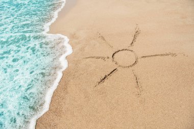 Kuma çizilen güneşin sembolü..