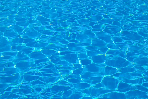 Surface Piscine Bleue Fond Eau Dans Piscine — Photo