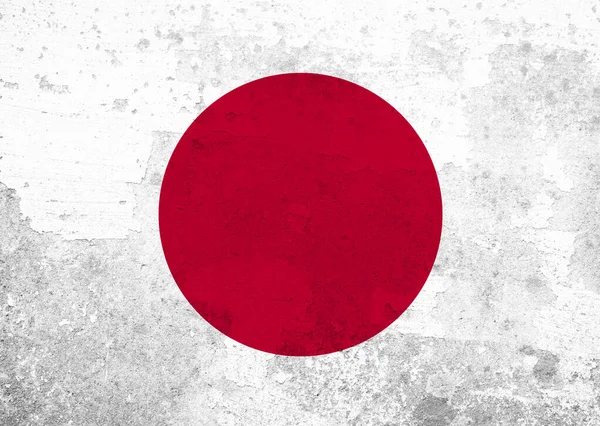Japanese Flag Grunge Texture — Stock Photo, Image