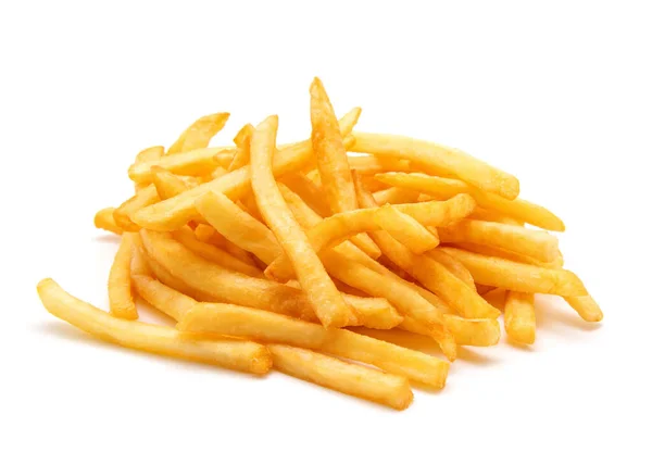 İzole edilmiş beyaz arkaplanda patates kızartması