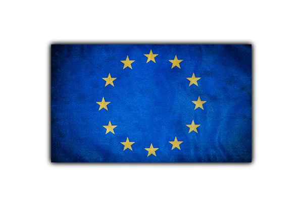 Avrupa Grunge Bayrak Arkaplan Dokusu — Stok fotoğraf