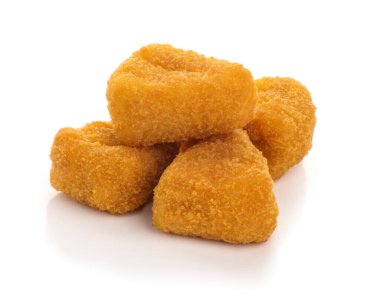 Kızarmış Peynir beyaz arkaplanda izole