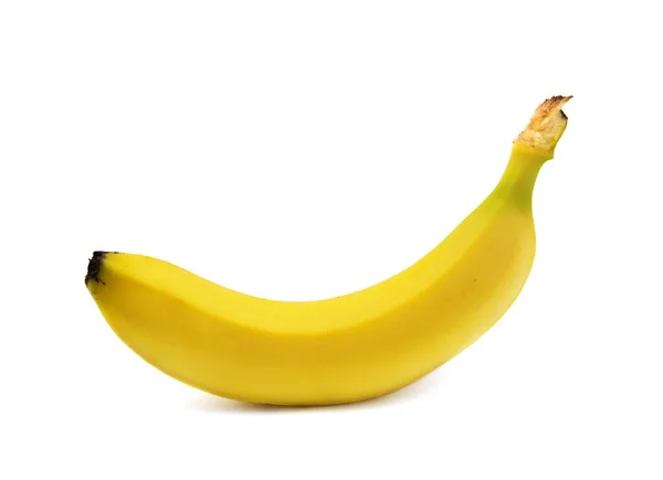 Banán Elszigetelt Fehér Háttér — Stock Fotó