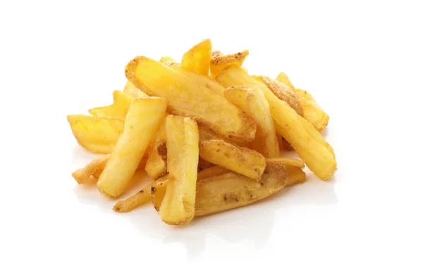 Friture Pommes Terre Sur Fond Blanc Isolé — Photo