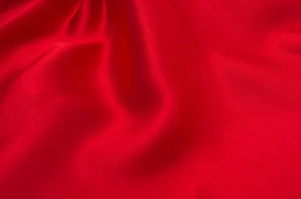 Czerwona Satyna Lub Jedwab Jako Tło — Zdjęcie stockowe