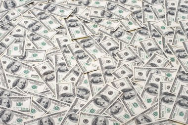 100 dolarlık banknotların arkaplanı