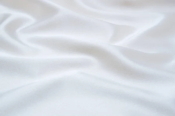 Arkaplan Olarak Beyaz Saten Kumaş — Stok fotoğraf