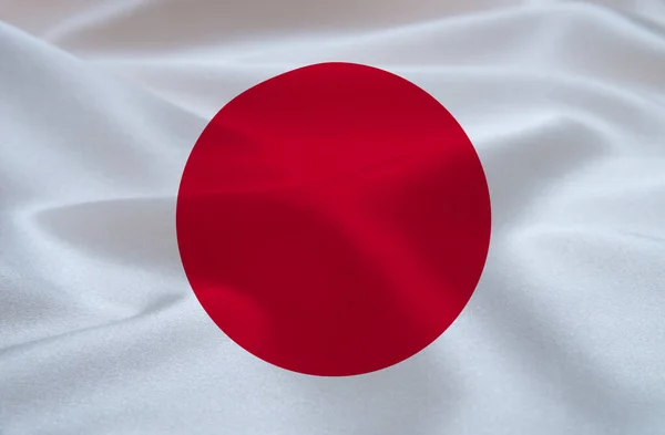 Japanse Vlag Met Achtergrond Textuur — Stockfoto
