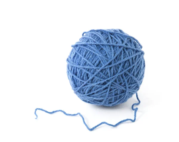 Ball Yarn White Background — Stock Photo, Image