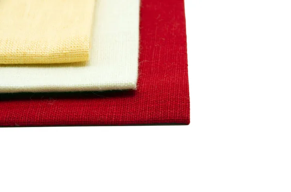 Mehrfarbige Servietten Hintergrund Textur — Stockfoto