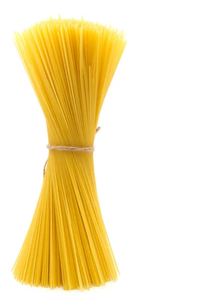 Кучка Спагетти Изолированы Белом Фоне — стоковое фото