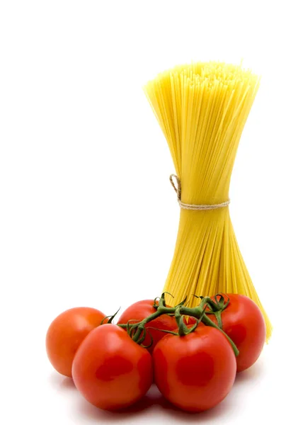 Паста Спагетти Овощи — стоковое фото