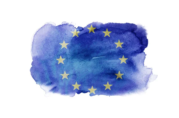 Európai Grunge Zászló Háttér Textúra — Stock Fotó