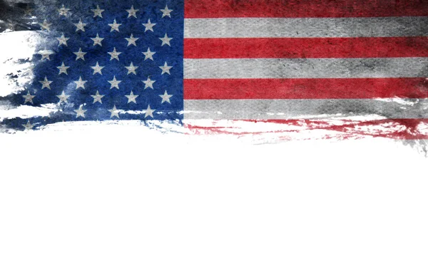 Bandiera Grunge Usa Bandiera Americana Con Grunge Texture — Foto Stock