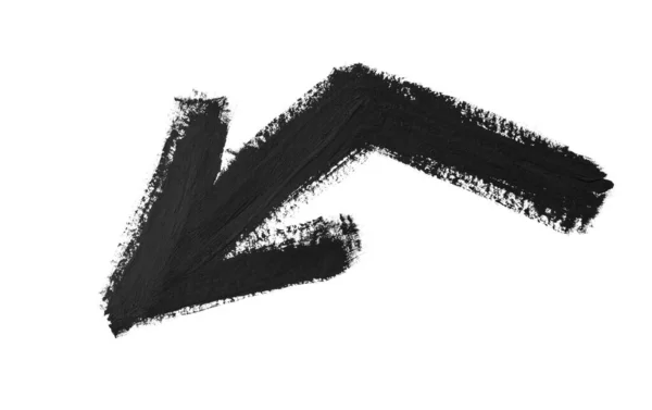 Handgezeichneter Aquarellpfeil Schwarz Auf Weißem Hintergrund — Stockfoto