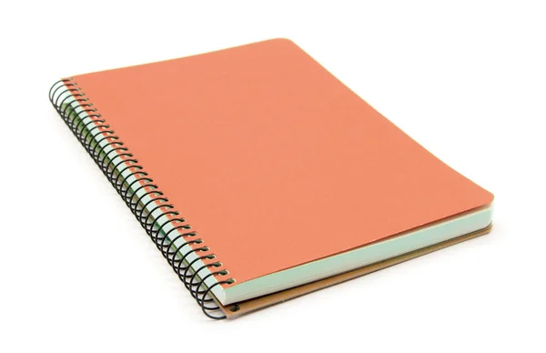 Notebook Izolované Bílém Pozadí — Stock fotografie