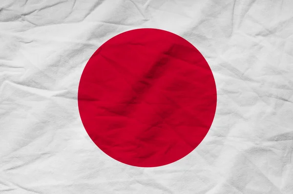 Japanse Vlag Met Grunge Textuur — Stockfoto