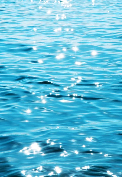 蓝色海水背景 — 图库照片