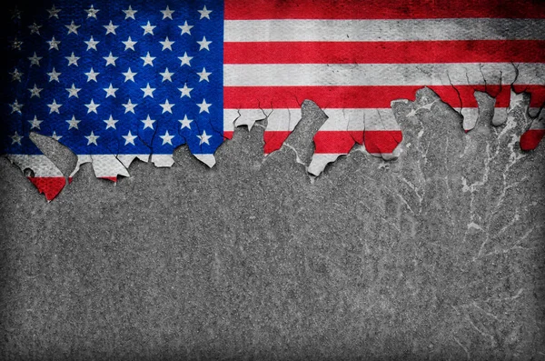 Flagge Der Usa Grunge Hintergrund — Stockfoto