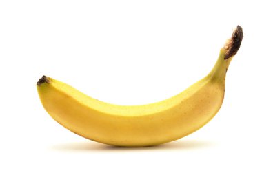 Beyaz arkaplanda izole edilmiş muz