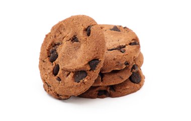 Beyaz üzerine çikolatalı kurabiye.