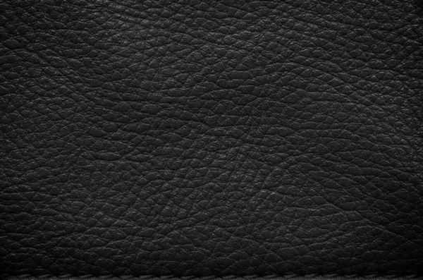 Textura Fondo Cuero Negro — Foto de Stock